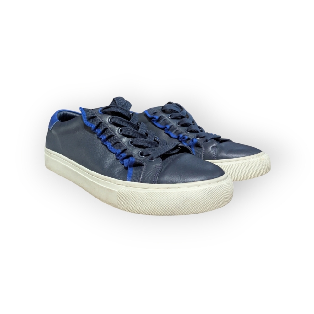 Tory Burch Sport Calf Leather Ruffle Sneaker